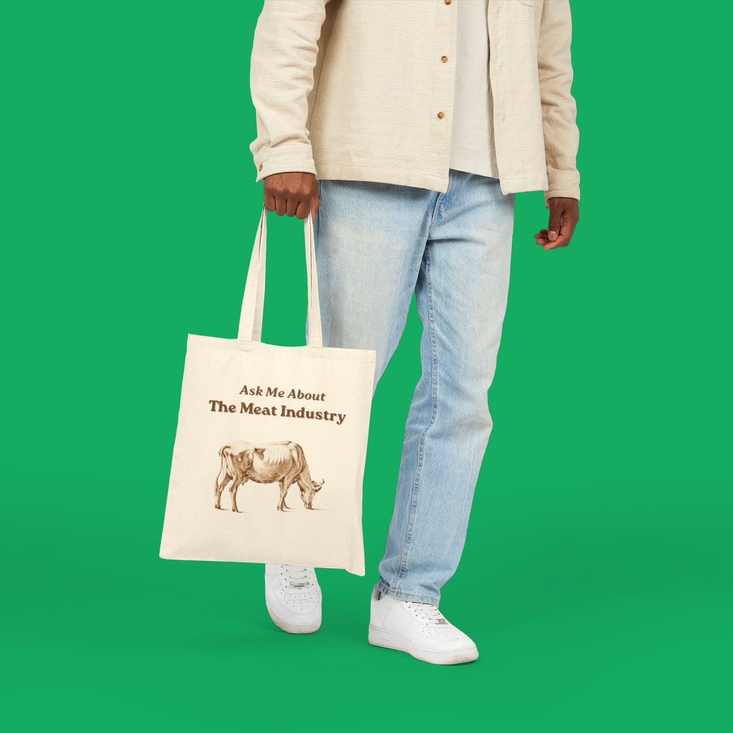Ask Me About the Meat Industry Tote Bag