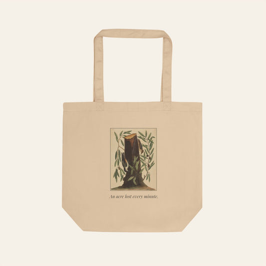 An Acre Lost Every Minute — Eco Tote Bag