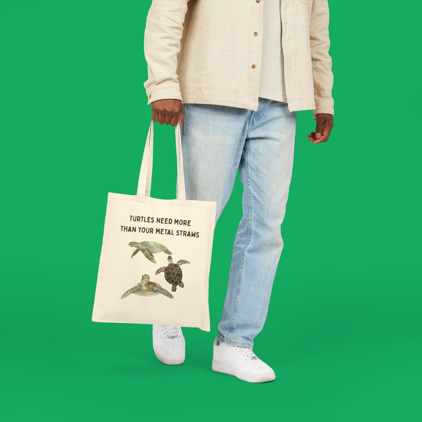 Turtles Need More Than Your Metal Straws Tote Bag