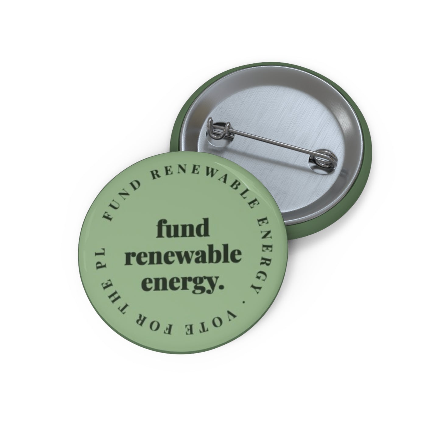 Fund Renewable Energy Pin