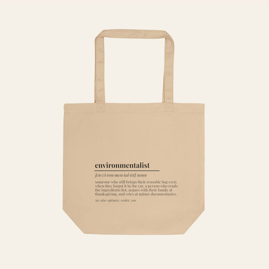 Environmentalist Definition — Eco Tote Bag | The Forager's Grove