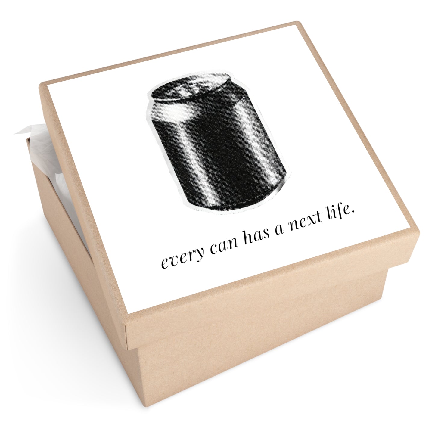 Every Can Has a Next Life — Glass & Cans Recycling Bin Sticker