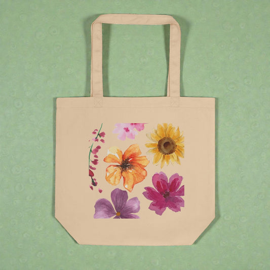 Wildflower Watercolor — Eco Tote Bag