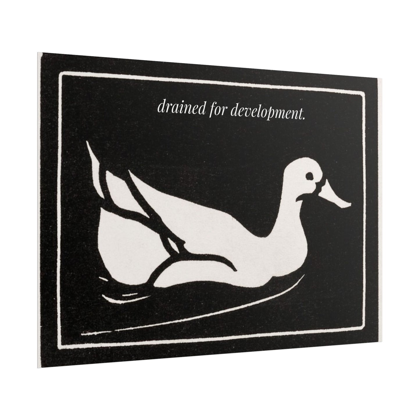 Drained for Development — Activist Art Print