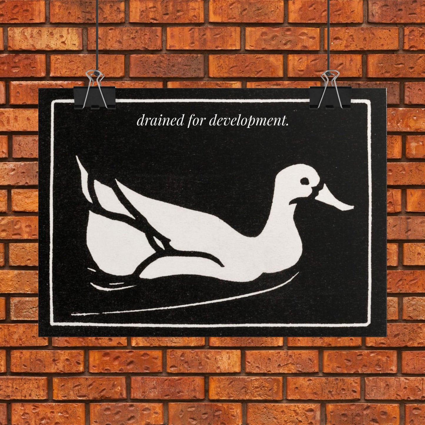Drained for Development — Activist Art Print
