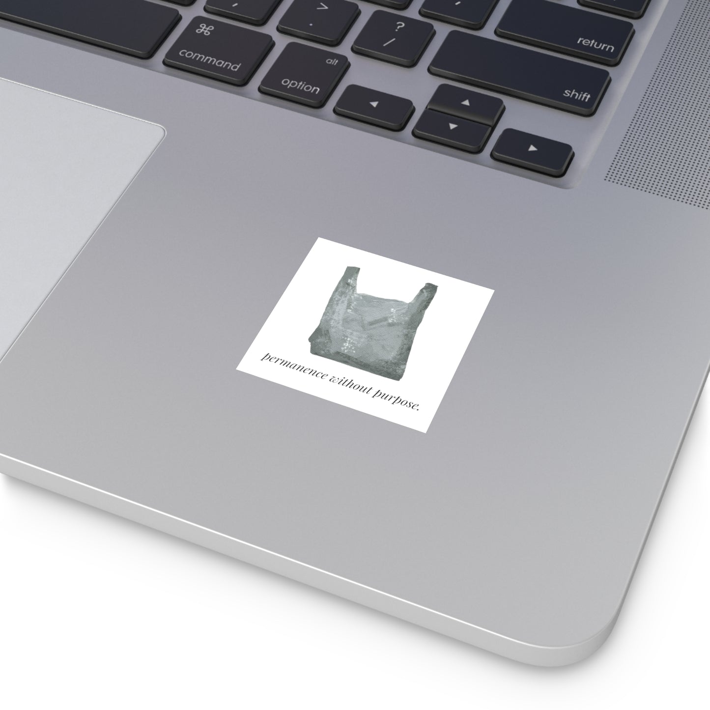 Permanence Without Purpose — Plastic Recycling Bin Sticker