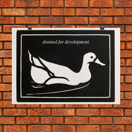 Drained for Development — Activist Art Print