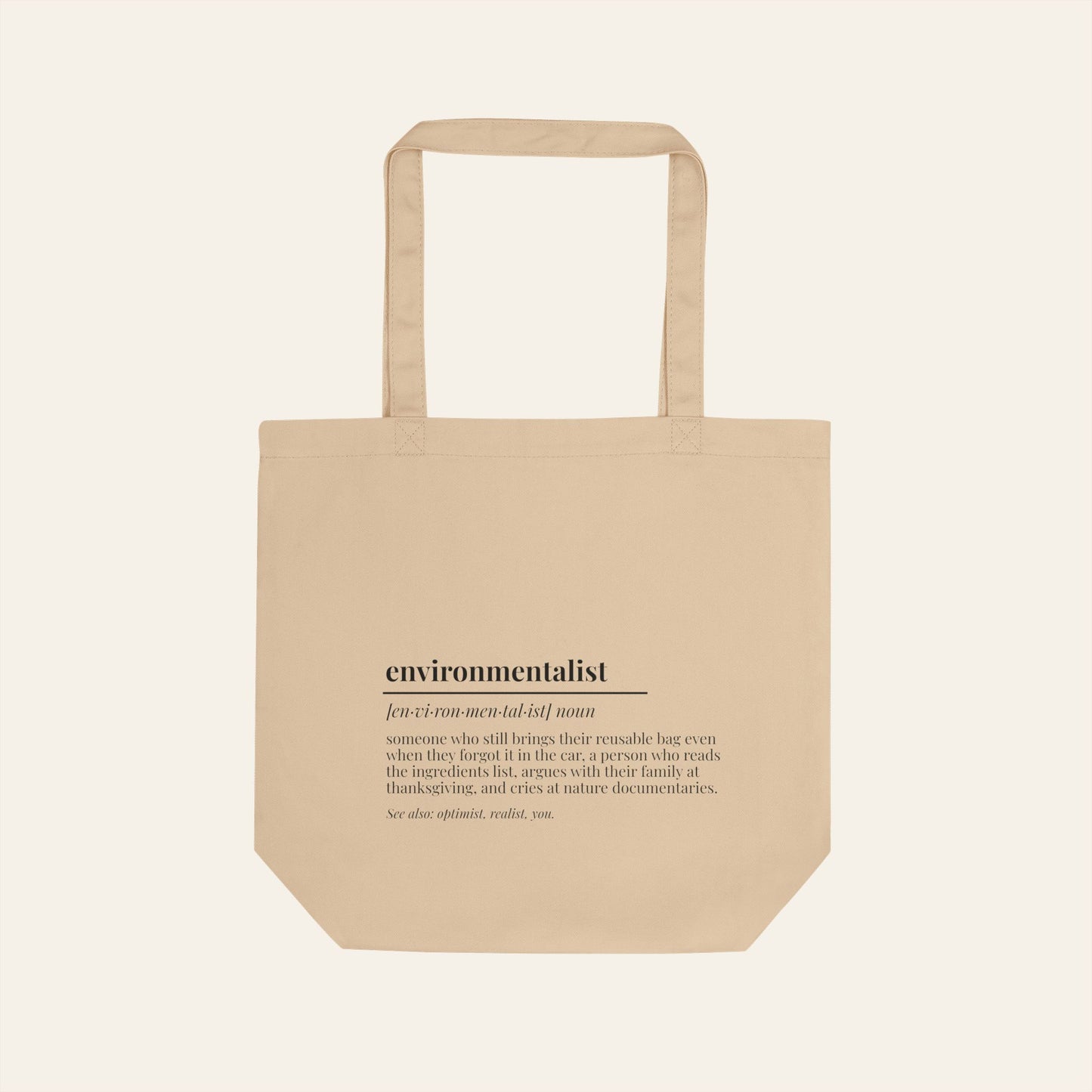 Environmentalist Definition — Eco Tote Bag | The Forager's Grove