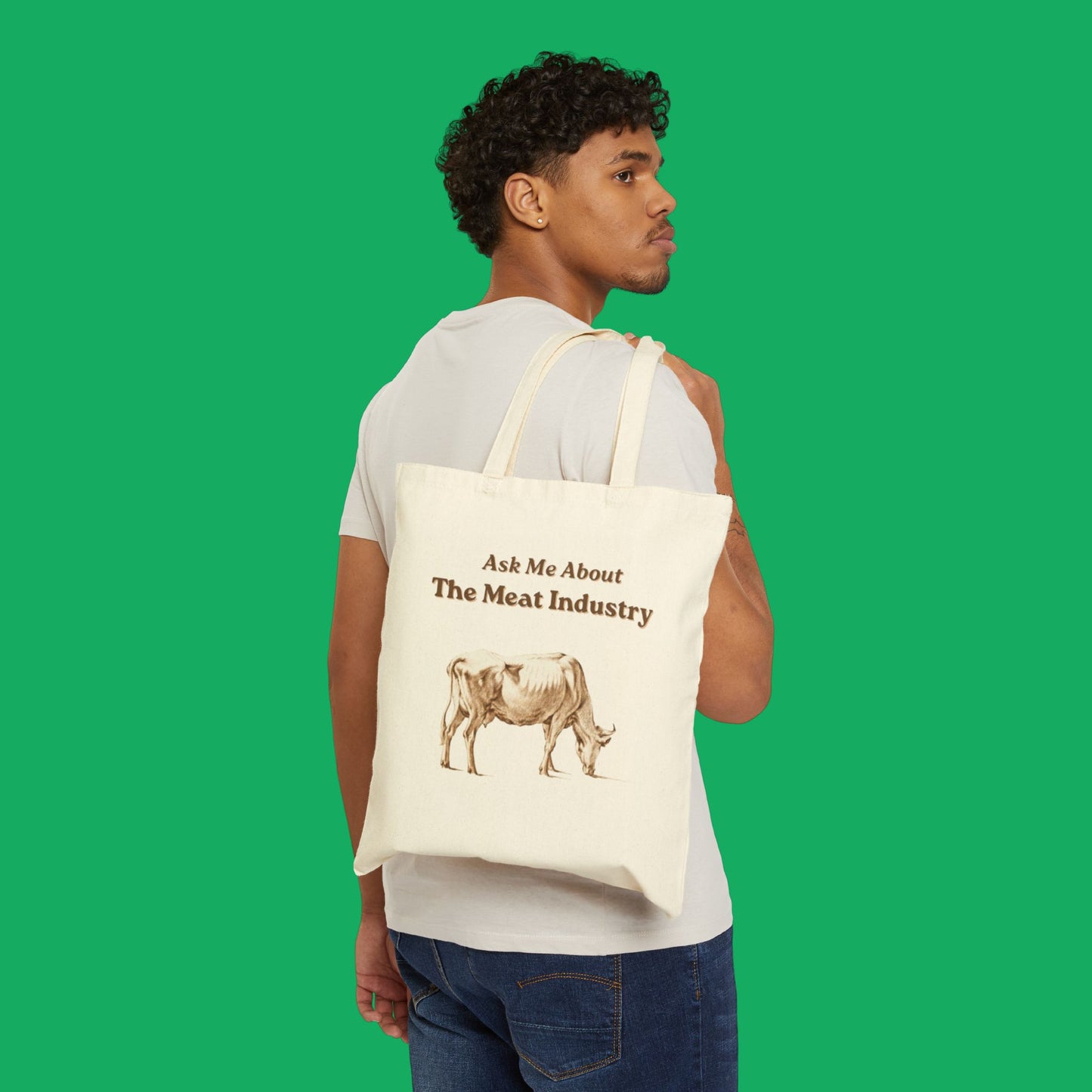 Ask Me About the Meat Industry Tote Bag
