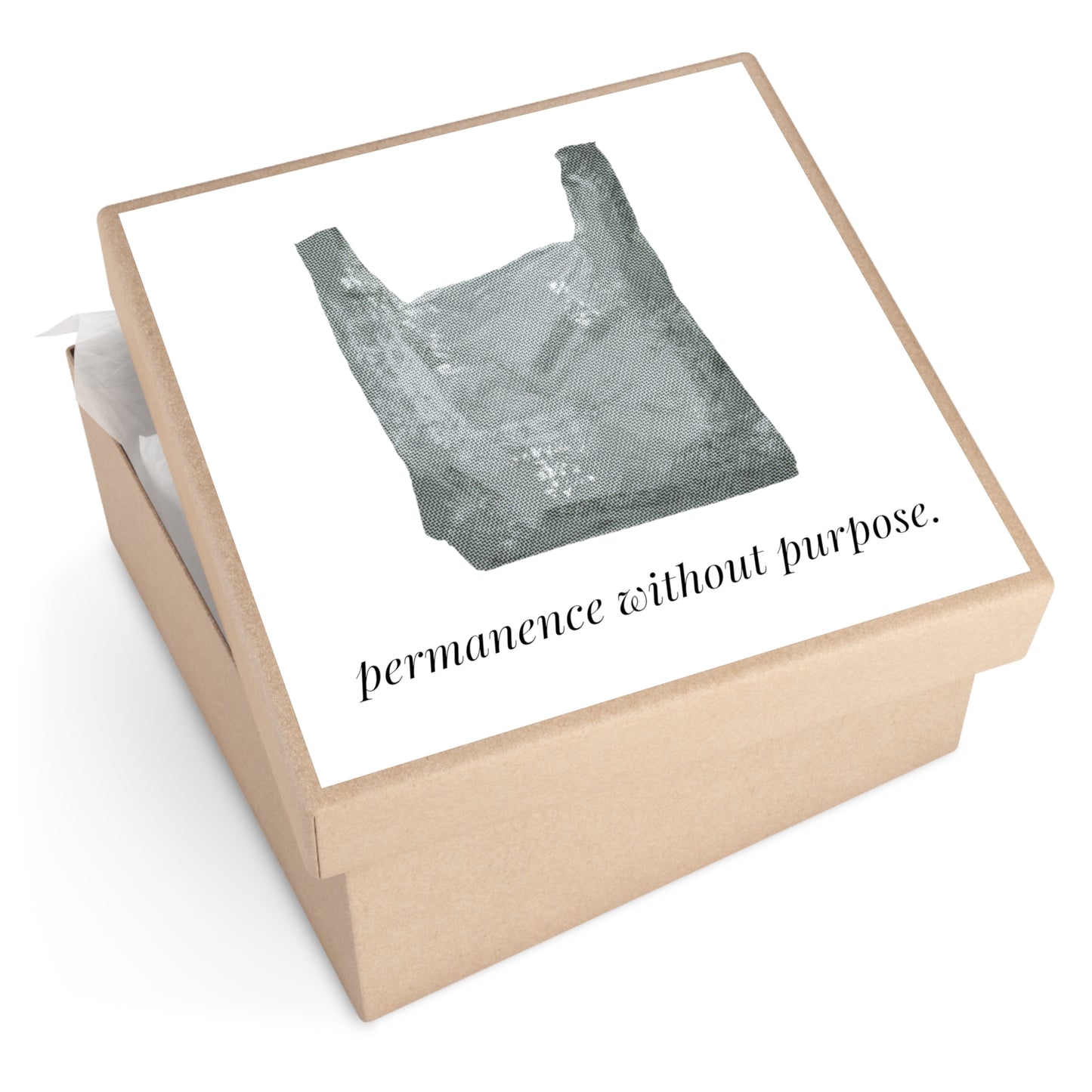 Permanence Without Purpose — Plastic Recycling Bin Sticker