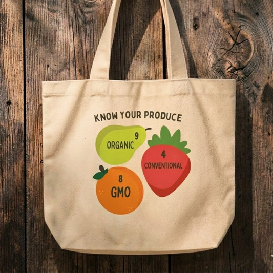 Know Your Produce Sticker Guide Tote Bag