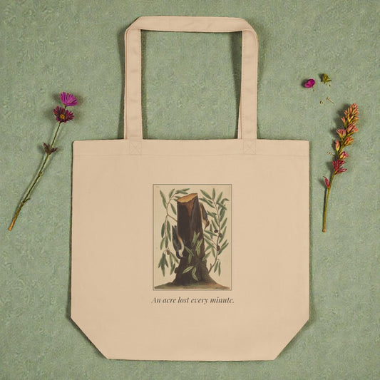 An Acre Lost Every Minute — Eco Tote Bag