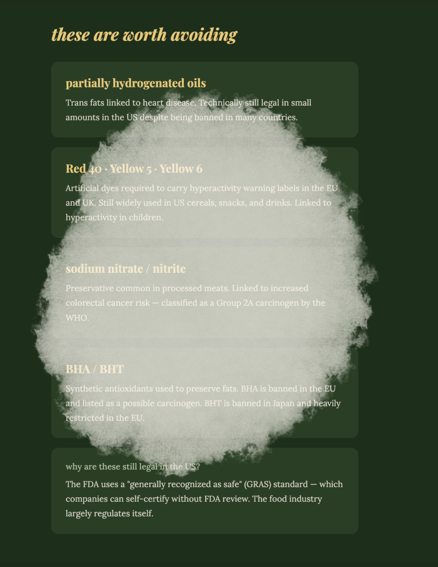 Know Your Ingredients Zine
